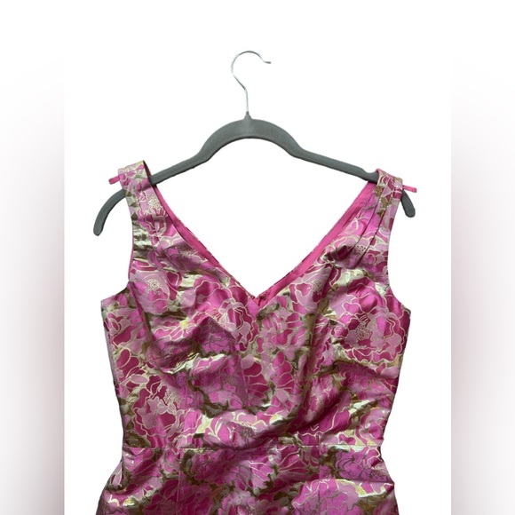 Lilly Pulitzer Kiki Metallic Silk Cocktail Dress - Picture 4 of 9